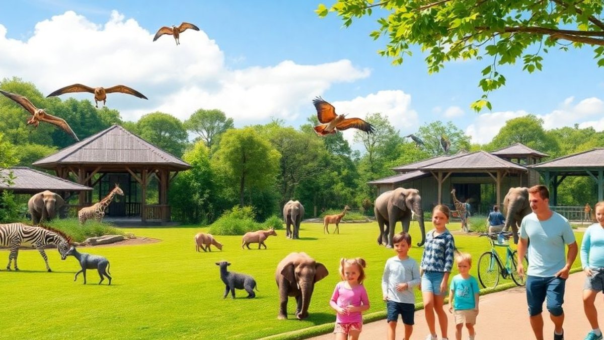 Animaux au ZooParc de Beauval en pleine nature.